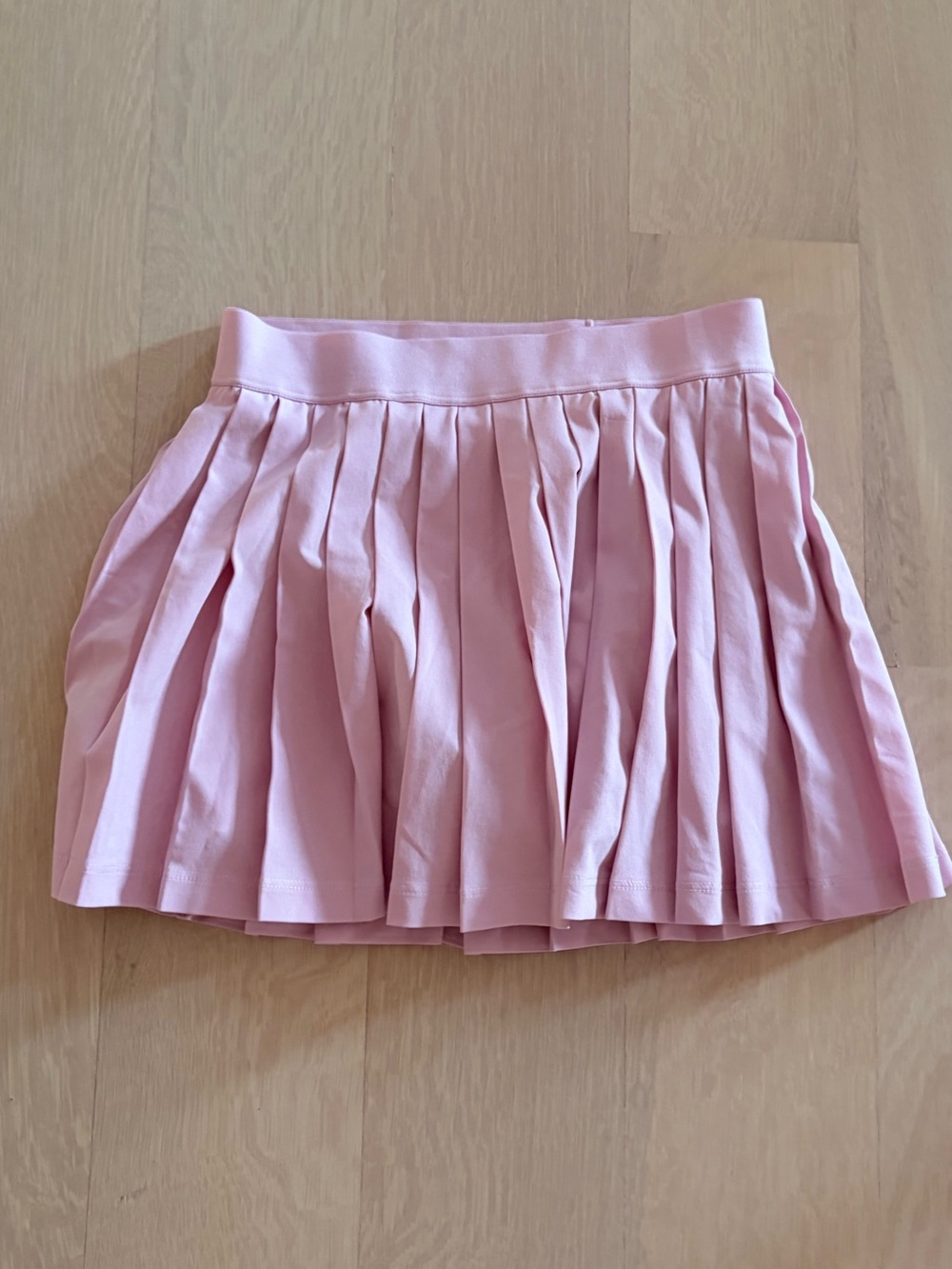 Athleta Blush Pink Pleated Mini Skirt